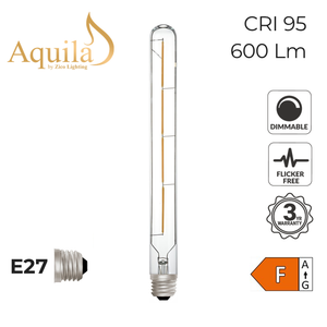 Zico Tube T30 290mm Clear 6W 2700K E27 Light Bulb Dimmable