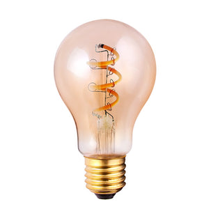 4w E27 Amber Horizontal Looped Filament 2200K Dim