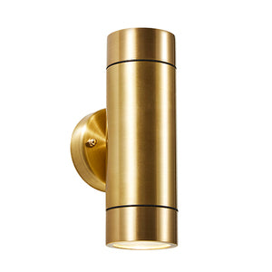 Forum Lighting Zinc Brac Solid Brass 2lt Up & Down GU10 WL Brass - ZN-41102-RBRS - Real Brass