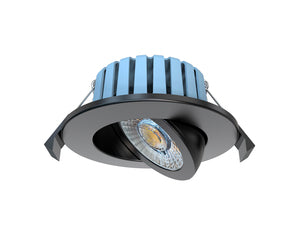 Forum Lighting Spa Eden 7w 360deg CCT Dimm Adj Downlight IP65 Blk - SPA-41111-BLK - Black