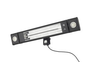 Forum Lighting Radiant Blaze Wall Mounted Patio Heater with LED Lights 1800w - ZR-32299-BLK - Black