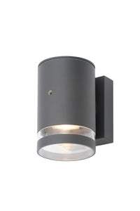 Forum Lighting Zinc Lens 1lt Wall w Photocell GU10 Anth - ZN-34043-ANTH - Anthracite