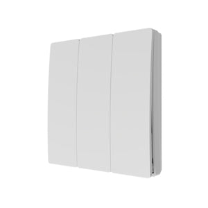 Forum Lighting Culina 3 Gang Kinetic Push Switch Matt White IP42 - CUL-40035-65 - White