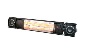 Forum Lighting Radiant Flint 2kW Wall Heater w Wireless Speaker & remote - ZR-37444-BLK - Black