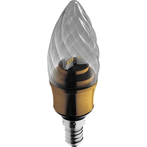 Kosnic KDIM5.5TWT/E14-BOZ-N30  5.5W KTC LED E14/SES Twisted Candle Bronze Warm White