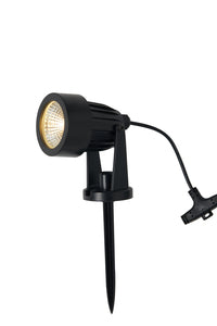 Forum Lighting Zinc Maltby Solar Garden Spike Lights  4 x 75Lm Black - ZN-42058 - Black