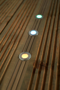 Forum Lighting Zinc Ayle Solar Garden Deck Lights  4 x 75Lm Black - ZN-42060 - Black