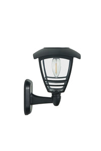 Forum Lighting Zinc Cadeby Solar LED Wall Lantern 15Lm Black  - ZN-42031 - Black