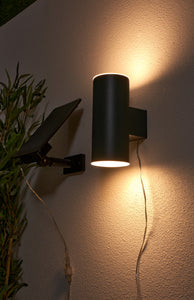 Forum Lighting Zinc Eldon Solar LED Up and Down Wall Light 150Lm Anth - ZN-42041 - Anthracite