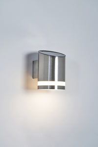 Forum Lighting Zinc Trimdon Solar LED Wall Light 100Lm SST - ZN-42045 - SST