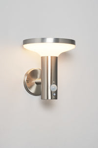 Forum Lighting Zinc Clara Solar LED Wall Light w PIR 220Lm SST - ZN-42048 - SST
