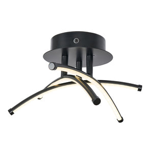 Forum Lighting Spa Mandra Cross-Over LED Ceiling IP44 Matt Black - SPA-36140-MBLK - Matt Black