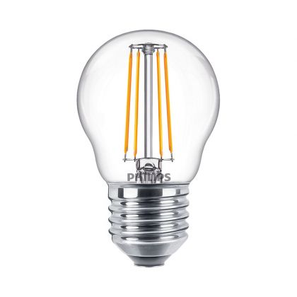 Philips Master Value LEDluster E27 Ball Filament Clear 3.4W 470lm - 927 Extra Warm White | Best Colour Rendering - Dimmable - Replaces 40W