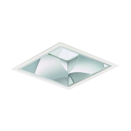 Philips DN572B LED24S/840 PSU-E C WH - LED Downlight LuxSpace Squared DN572B 20.9W 2600lm 80D - 840 Cool White | 214mm - Aluminium Reflector