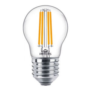 Philips Corepro LEDluster E27 Ball Filament Clear 6.5W 806lm - 827 Extra Warm White | Replaces 60W