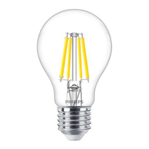 Philips MAS VLE LEDBulbD3.4-40W E27 940 A60CL G - MASTERValue LED E27 Pear Filament Clear 3.4W 470lm - 940 Cool White | Best Colour Rendering - Dimmable - Replaces 40W