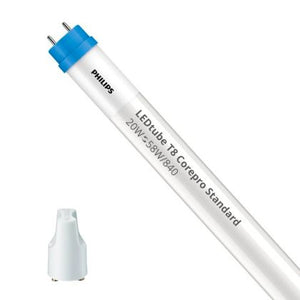 Philips LED Tube T8 CorePro (EM/Mains) Standard Output 20W 2200lm - 840 Cool White | 150cm - Replaces 58W
