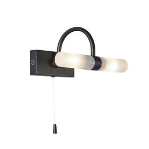 Forum Lighting Spa Corvus 2lt Satin Black G9 Wall Light IP44  - SPA-6888.014-SBLK - Satin Black