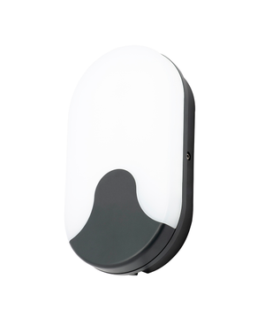 Forum Lighting Coast Turus 15w Oval Bulkhead IP65 Black - CZ-34016-BLK - Black