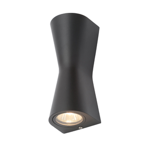 Forum Lighting Coast Skye Double Cone GU10 2lt WL Blk - ZN-29347-BLK - Black