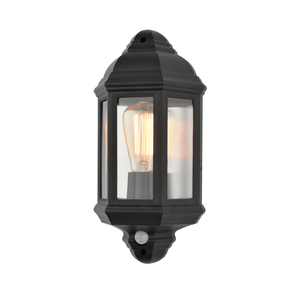 Forum Lighting Coast Athena Half Wall Lant wPIR Blk - CZ-26743-BLK - Black