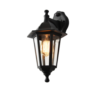 Forum Lighting Coast Bianca 6 Panel WL PIR Blk - CZ-25150-BLK - Black