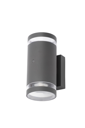 Forum Lighting Zinc Lens 2lt Wall w Photocell GU10 Anth - ZN-34042-ANTH - Anthracite