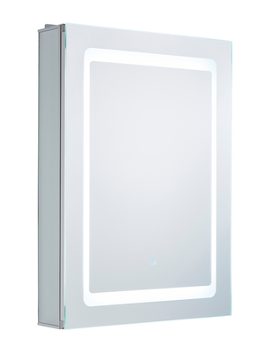Forum Lighting Spa Arte 1 door LED lit Bath Cab w Touch/Shvr Skt 5k - SPA-35707 - Mirror