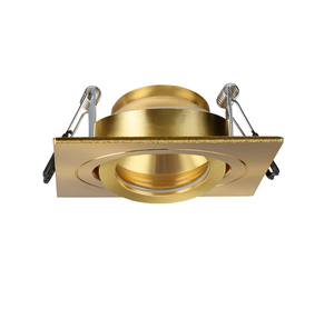 Forum Lighting Spa Cali IP65 Tiltable Square Down/Lt Satin Brass - SPA-35723 - Satin Brass