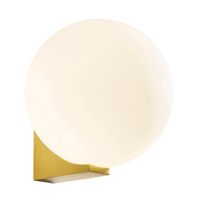 Forum Lighting Spa Thiva 1lt Wall Light IP44 SatBrass/Opal - SPA-38576-SBRS - Satin brass