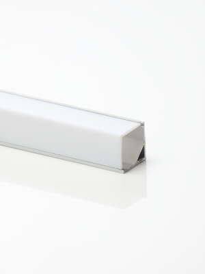 Forum Lighting Electralite 2m Aluminum 45deg Corner Profile Silver/Opal Cover                   - ELA-34307 - Aluminium