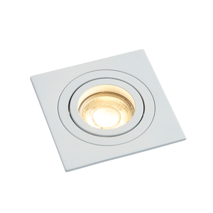Forum Lighting Inlight Pasto Single Alum Sq Adj DL GU10 White - INL-38617-WHT - White
