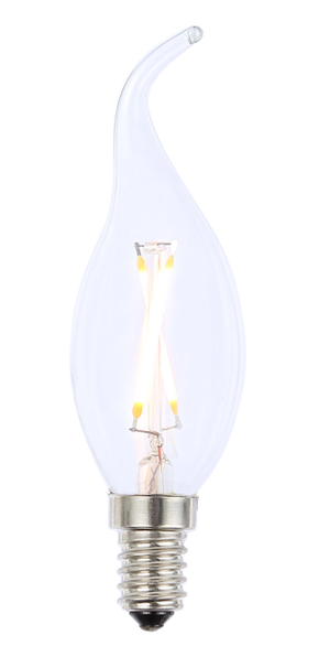 Forum Lighting Inlight LED vint cand lamp 2W E14 Clr - INL-C35L-LED-SES-CLR - Clear