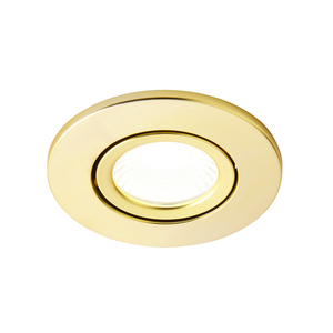 Forum Lighting Spa SBrs Adj Firerated LED Downlight 5W 4000K IP65 - SPA-38571-SBRS - Satin Brass