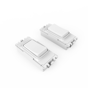 Forum Lighting Culina 2 Gang Slim Grid Kinetic Switch White - CUL-42497 - White