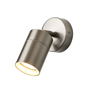 Forum Lighting Zink Leto IP65 1lt GU10 Adj Wall Light SST - ZN-26536-SST-65 - Stainless Steel
