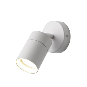 Forum Lighting Zink Leto IP65 1lt GU10 Adj Wall Light White - ZN-26536-WHT-65 - White