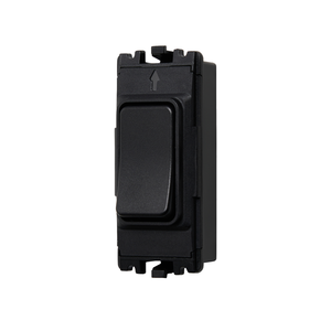 Forum Lighting Culina 1 Gang Slim Grid Kinetic Switch Black - CUL-42496 - Black