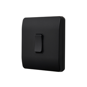 Forum Lighting Culina 1 Gang Kinetic Switch Frame For Slim Grid Black - CUL-42500 - Black