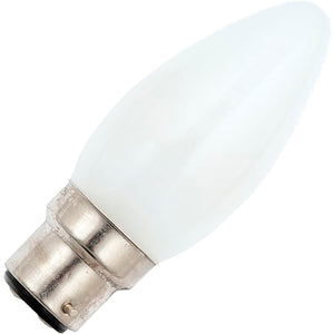 Schiefer Ba22d Candle C35x98mm 220V 60W CC-2F 2000h Frosted 2500K Dimmable - 419950051