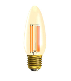 Bell 60810 3.3W LED Vintage Candle - ES, Amber, 2200K 365lm