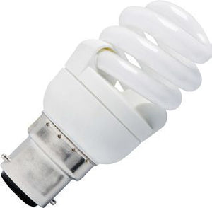 SPL Ba22d CFL T2 Full Spiral 39x81mm 230V 290Lm 5W 2700K  10000h 2700K Non-Dimmable - 442205032