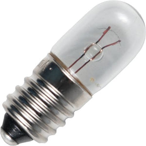 Schiefer E10 T10x28mm 6V 833mA 5W C-2R 1500h Clear Gas Filled 2500K Dimmable - 102822900