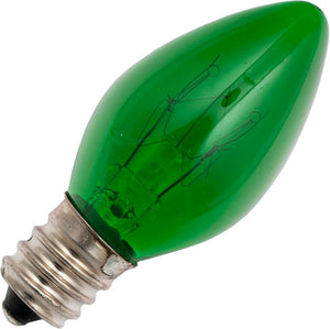 Schiefer E12 Candle C22x54mm 240V 10W CC-5A 1500h Clear Green K Dimmable - 122376103