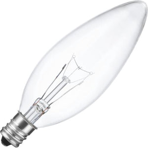 Schiefer E12 Candle C35x95mm 230V 25W 3CC-9 1500h Clear 2500K Dimmable - 122583900