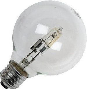 Schiefer Eco Halogen E27 Globe G80x117mm 230-240V 18W 1500h Clear 2800K Dimmable - 640018800