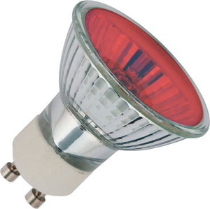 Schiefer Halogen MR16 GU10 50x55mm 230V 50W 2000h Clear Red Cover 25° 2800K Dimmable - 641772702