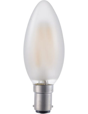 SPL LED Ba15d Filament Candle C35x100mm 230V 320Lm 4W 2500K 925 360° AC Frosted Dimmable 2500K Dimmable - LX024040301