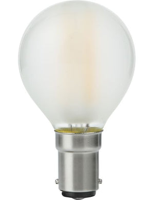 SPL LED Ba15d Filament Ball G45x75mm 230V 360Lm 4W 2500K 925 360° AC Frosted Dimmable 2500K Dimmable - LX024030301
