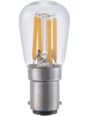 SPL LED Ba15d Filament Pygmy P26x56mm 230V 210Lm 3W 2500K 925 360° AC Clear Dimmable 2500K Dimmable - LX024026702